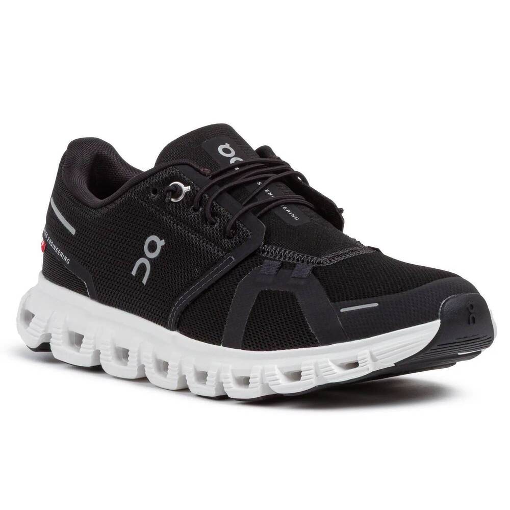NEW ON women's cloud 6 shoes in black | white